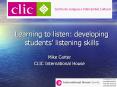 Learning to listen: developing students PowerPoint PPT Presentation
