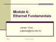 Module 6: Ethernet Fundamentals PowerPoint PPT Presentation