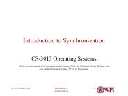 CS-3013 Operating Systems
