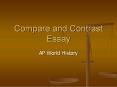 Compare and Contrast Essay PowerPoint PPT Presentation