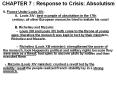 CHAPTER 7 : Response to Crisis: Absolutism PowerPoint PPT Presentation
