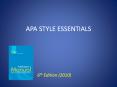 APA%20STYLE%20ESSENTIALS PowerPoint PPT Presentation