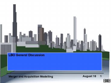 LBO General Discussion