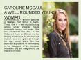CAROLINE MCCAUL  A WELL ROUNDED YOUNG WOMAN PowerPoint PPT Presentation