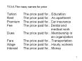T13-A The many names for price PowerPoint PPT Presentation