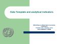 Data Template and analytical indicators PowerPoint PPT Presentation