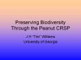Preserving Biodiversity Through the Peanut CRSP PowerPoint PPT Presentation