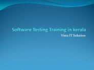 Software testing training in kerala | vista IT solutions