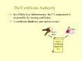 The Certificate Authority PowerPoint PPT Presentation