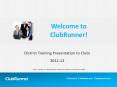 Welcome to ClubRunner! PowerPoint PPT Presentation
