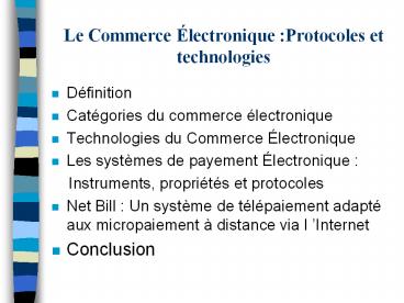 Le Commerce 