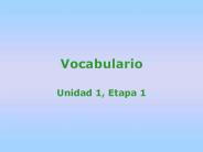Vocabulario