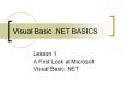 Visual%20Basic%20.NET%20BASICS PowerPoint PPT Presentation