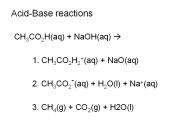 Acid-Base reactions