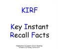 KIRF PowerPoint PPT Presentation