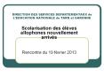 DIRECTION DES SERVICES DEPARTEMENTAUX de L PowerPoint PPT Presentation