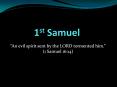 1st Samuel PowerPoint PPT Presentation