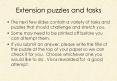 Extension puzzles and tasks PowerPoint PPT Presentation