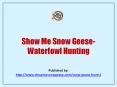Waterfowl Hunting PowerPoint PPT Presentation
