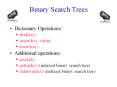 Binary Search Trees PowerPoint PPT Presentation