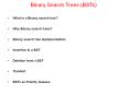 Binary Search Trees (BSTs) PowerPoint PPT Presentation