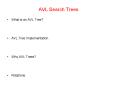 AVL Search Trees PowerPoint PPT Presentation