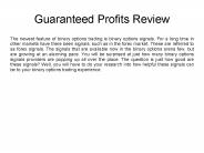 Guaranteed Profits System Review - Is It Scam?