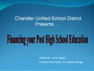 Financing Post High School Education