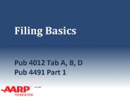 Filing Basics