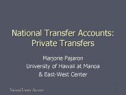 National Transfer Accounts: Private Transfers