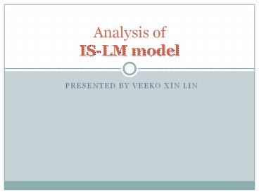 Presented by Veeko Xin Lin