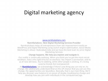 best digital marketing agency
