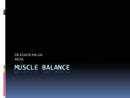 MUSCLE BALANCE