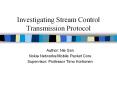 Investigating Stream Control Transmission Protocol PowerPoint PPT Presentation