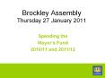 Brockley Assembly Thursday 27 January 2011 PowerPoint PPT Presentation