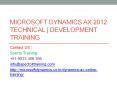 Microsoft Dynamics AX / Axapta technical Training USA UK DUBAI PowerPoint PPT Presentation
