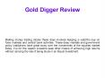Gold Digger System Review PowerPoint PPT Presentation