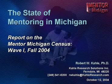 The State of Mentoring in Michigan