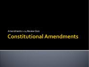 Constitutional Amendments