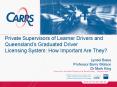Private Supervisors of Learner Drivers and Queensland PowerPoint PPT Presentation