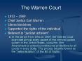 The Warren Court PowerPoint PPT Presentation