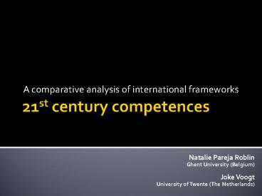 21st century competences