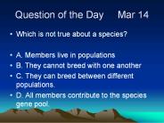 Question of the Day   Mar 14