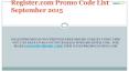 Register.com Promo Code List September 2015
