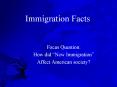 Immigration Facts PowerPoint PPT Presentation