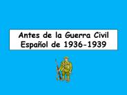 Antes de la Guerra Civil Espa