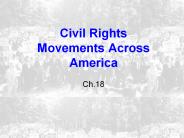 Civil Rights Movements Across America