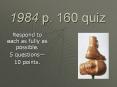 1984 p. 160 quiz PowerPoint PPT Presentation