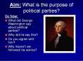 Aim: What is the purpose of political parties? PowerPoint PPT Presentation