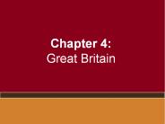 Chapter 4: Great Britain